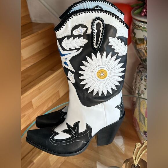 Free People c Jeffrey Campbell Conlon Cowboy Boots - Picture 6 of 8